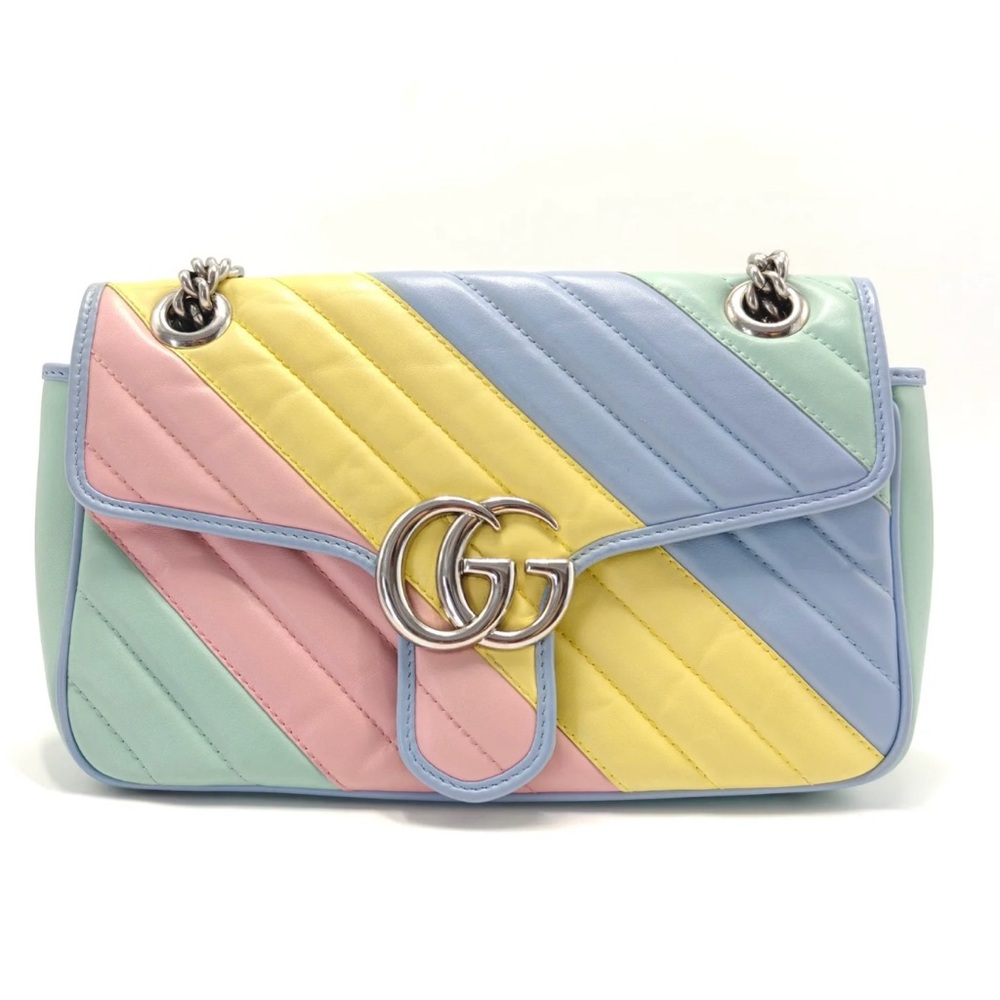 Gucci - Multicolor Marmont Leather- GG